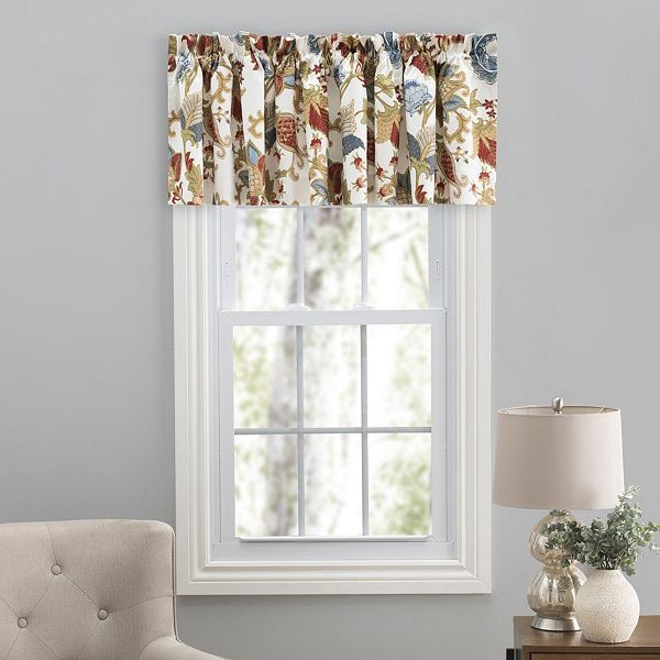 Ellis Cambridge Lined Jacquard Rod Pocket Window Valance 80W x 15L