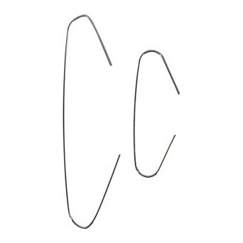 200-Count Holiday Decoration and Gift Collections Silver Ornament Hooks 2.5"