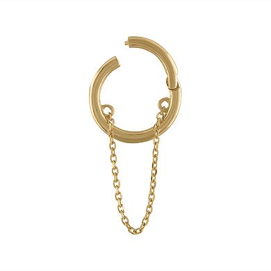 Amella Jewels 14k Gold Cartilage Hoop with Chain