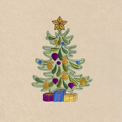 Linum Home Textiles Christmas Presents Embroidered Luxury Turkish Cotton Hand Towel