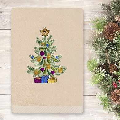 Linum Home Textiles Christmas Presents Embroidered Luxury Turkish Cotton Hand Towel