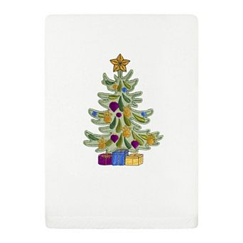Linum Home Textiles Christmas Presents Embroidered Luxury Turkish Cotton Hand Towel
