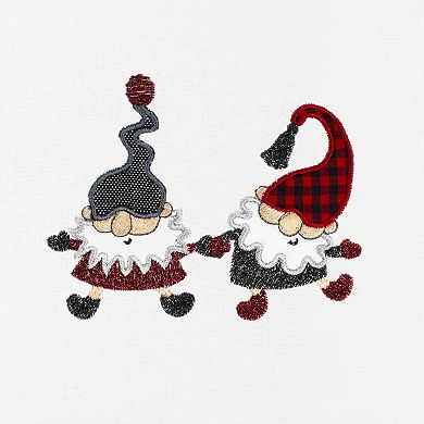 Linum Home Textiles Christmas Gnomes Embroidered Luxury Turkish Cotton Hand Towel