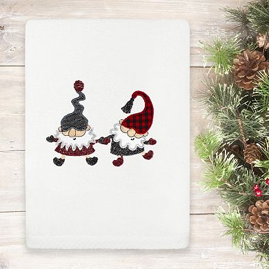 Linum Home Textiles Christmas Gnomes Embroidered Luxury Turkish Cotton Hand Towel