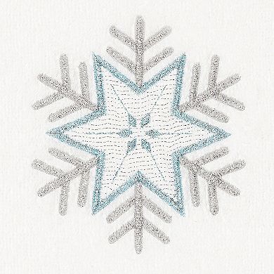 Linum Home Textiles Christmas Crystal Embroidered Luxury Turkish Cotton Hand Towel