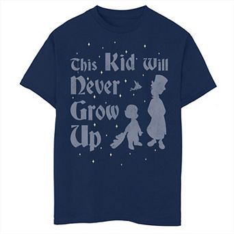 Disney's Peter Pan Boys 8-20 Never Grow Up Silhouettes Graphic Tee
