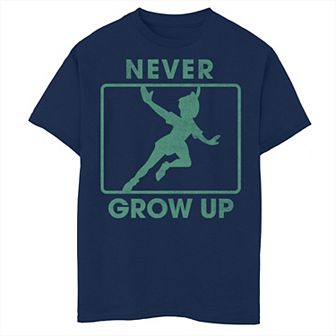 Disney's Peter Pan Boys 8-20 Never Grow Up Silhouette Graphic Tee