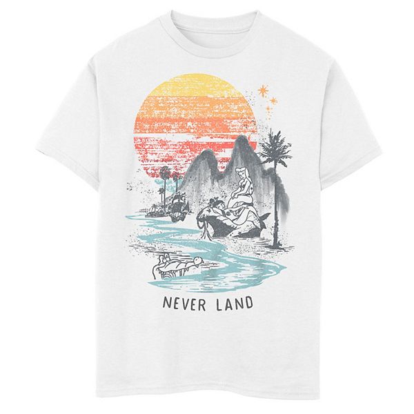 Disney's Peter Pan Boys 8-20 Sirens And Crocodile Never Land Graphic Tee