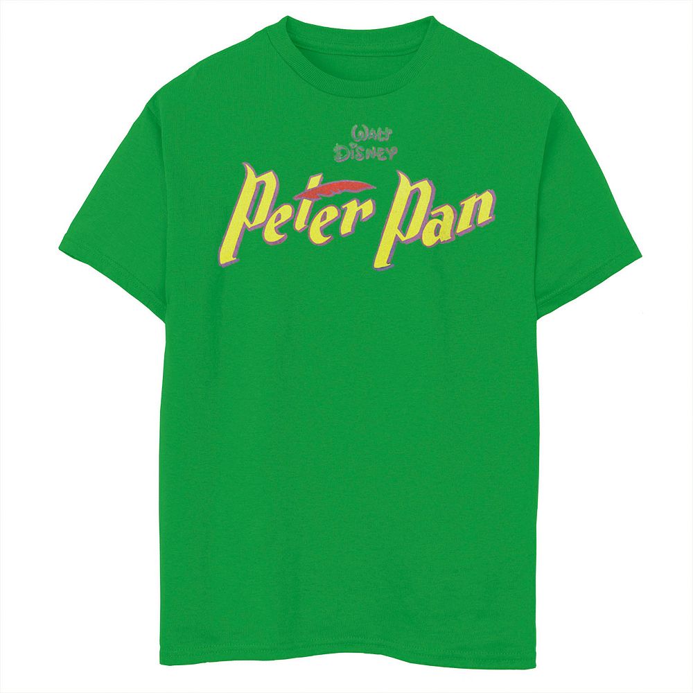 Disney's Peter Pan Boys 8-20 Classic Yellow Logo Graphic Tee