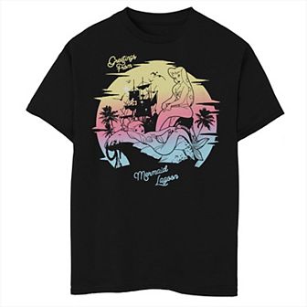 Disney's Peter Pan Boys 8-20 Greetings From Mermaid Lagoon Graphic Tee