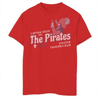 Disney's Peter Pan Boys 8-20 Captain Hook And The Pirates Graphic Tee