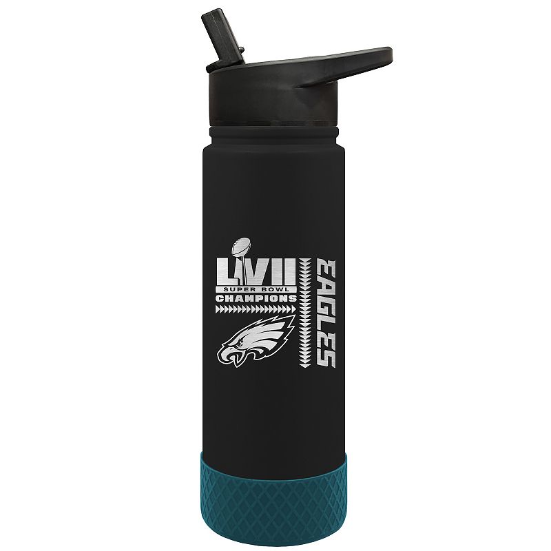 Philadelphia Eagles Super Bowl LVII Champions Laser Etched Hydration Water 