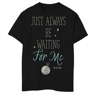 Disney's Peter Pan Boys 8-20 Just Always Be Waiting For Me Graphic Tee