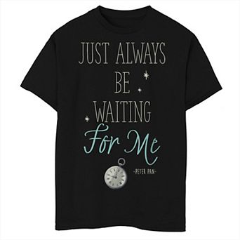 Disney's Peter Pan Boys 8-20 Just Always Be Waiting For Me Graphic Tee