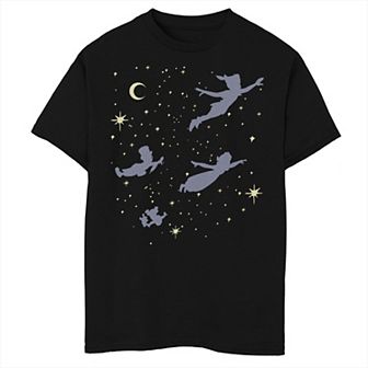 Disney's Peter Pan Boys 8-20 Starry Flight Silhouette Graphic Tee