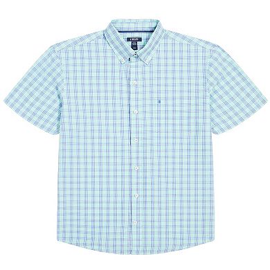 Men's IZOD Classic Breeze Plaid Short Sleeve Button-Down Shirt