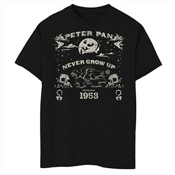 Disney's Peter Pan Boys 8-20 Never Grow Up Collage Graphic Tee