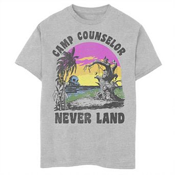 Disney's Peter Pan Boys 8-20 Camp Counselor Never Land Graphic Tee
