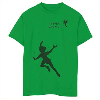 Disney's Peter Pan Boys 8-20 Never Grow Up Silhouettes Graphic Tee