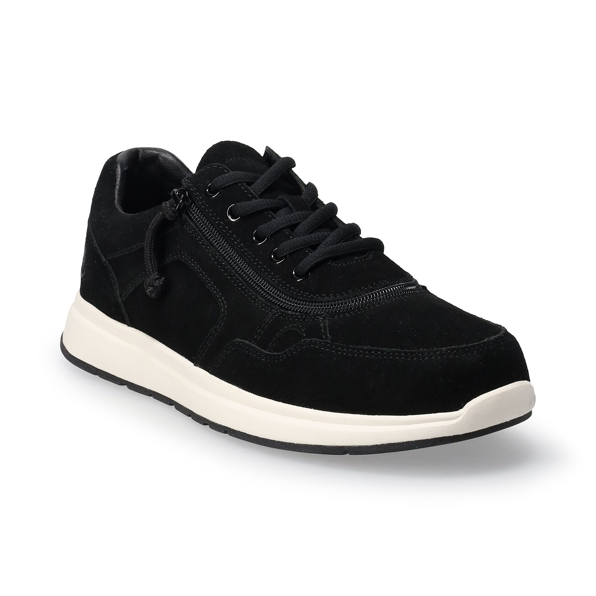 BILLY Footwear Mens Adaptive Comfort Jogger Shoes, Size: 10 Wide, Black