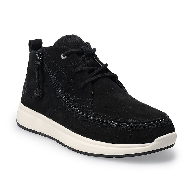 BILLY Footwear Comfort Men's Adaptive Chukka Shoes, Size: 13, Black Suede