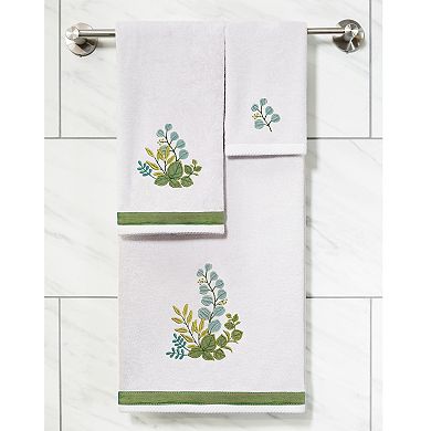 Linum Home Textiles Turkish Cotton Botanica 3-piece Embellished Towel Set