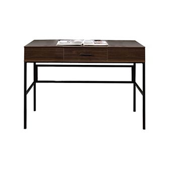 Writing Desk with Lift Top Storage and USB Plugin, Brown