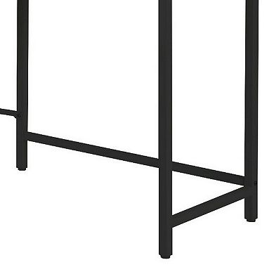 L Shape Computer Desk with CPU Holder and Casters, Brown