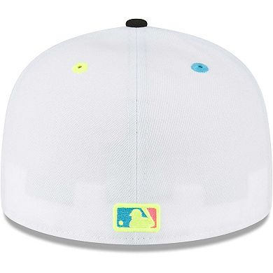 Men's New Era White New York Yankees Neon Eye 59FIFTY Fitted Hat