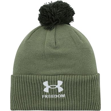 Men's Under Armour Green Auburn Tigers Freedom Collection Cuffed Knit Hat with Pom