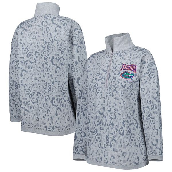 売れ筋商品|||ゲームデイ パーカー・スウェットシャツ アウター レディース Women's Heather Gray Florida State Seminoles Leopard Quarter-Zip Sweatshirt Heather Gray Women's Gameday Couture Heather Gray Florida State Seminoles
