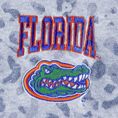 Women's Gameday Couture Heather Gray Florida Gators Leopard Quarter-Zip Sweatshirt