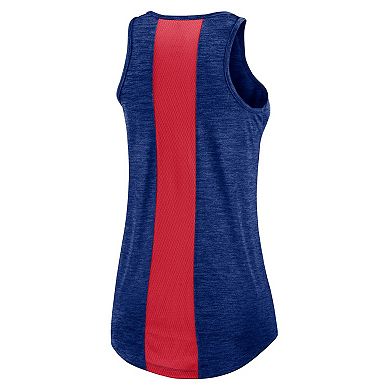 Women's Nike Royal Chicago Cubs Dri-FIT Performance Right Mix High Neck Tank Top