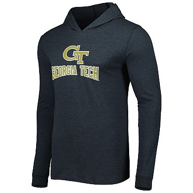 Men's Concepts Sport Navy/Charcoal Georgia Tech Yellow Jackets Meter Pullover Hoodie & Pant Sleep Set