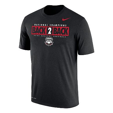 Men's Nike Black Georgia Bulldogs Back-To-Back College Football Playoff ...