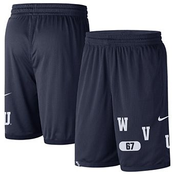 Men's Nike Navy West Virginia Mountaineers Wordmark Performance Shorts