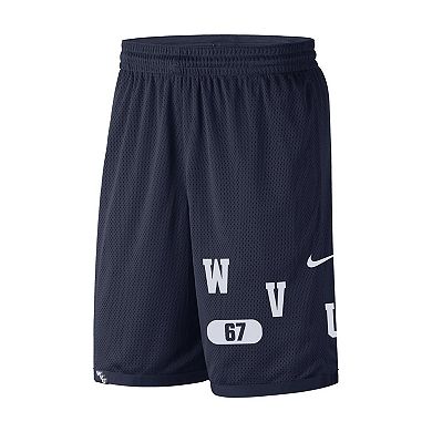 Men's Nike Navy West Virginia Mountaineers Wordmark Performance Shorts