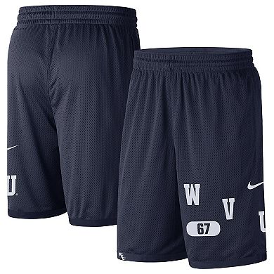 Men's Nike Navy West Virginia Mountaineers Wordmark Performance Shorts
