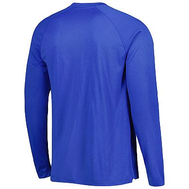 Men's Nike Royal Boise State Broncos Spotlight Raglan Performance Long Sleeve T-Shirt