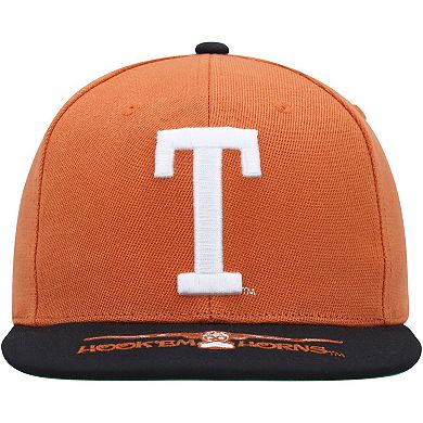 Men's Mitchell & Ness Texas Orange/Black Texas Longhorns Logo Snapback Hat