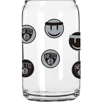 Brooklyn Nets 16oz. Smiley Can Glass