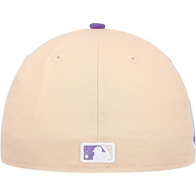 Men's New Era Peach/Purple New York Yankees Subway Series Side Patch 59FIFTY Fitted Hat
