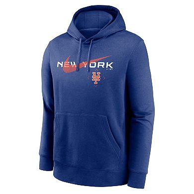 Men's Nike Royal New York Mets Swoosh NeighborHOOD Pullover Hoodie