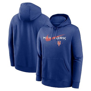 Men's Nike Royal New York Mets Swoosh NeighborHOOD Pullover Hoodie