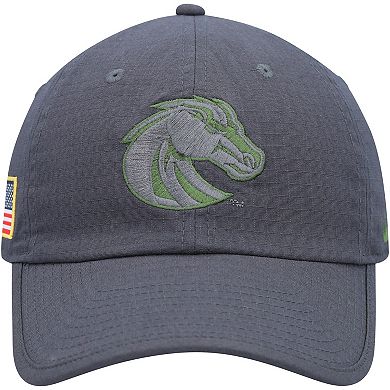 Men's Nike Charcoal Boise State Broncos Veterans Day Tactical Heritage86 Performance Adjustable Hat