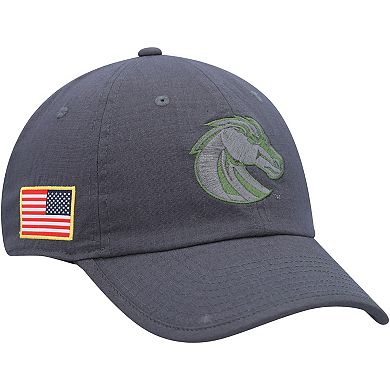 Men's Nike Charcoal Boise State Broncos Veterans Day Tactical Heritage86 Performance Adjustable Hat
