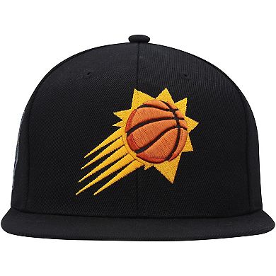 Men's Mitchell & Ness Black Phoenix Suns Side Core 2.0 Snapback Hat