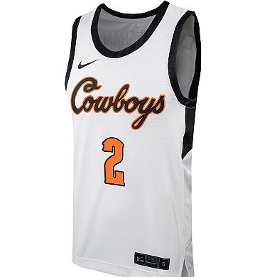 Men's Nike Cade Cunningham White Oklahoma State Cowboys Replica Basketball Jersey