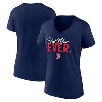 Women's Fanatics Branded Navy Boston Red Sox Mother's Day V-Neck T-Shirt
