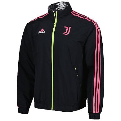 Men's adidas Black Juventus Team Logo Anthem Full-Zip Jacket